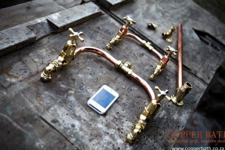 Shower mixer can be plated in nickel or coppe