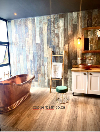 copper bath architectural installation